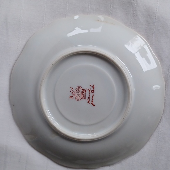 RW Japan Vintage Handpainted Floral Teacup & Saucer - Picture 9 of 11